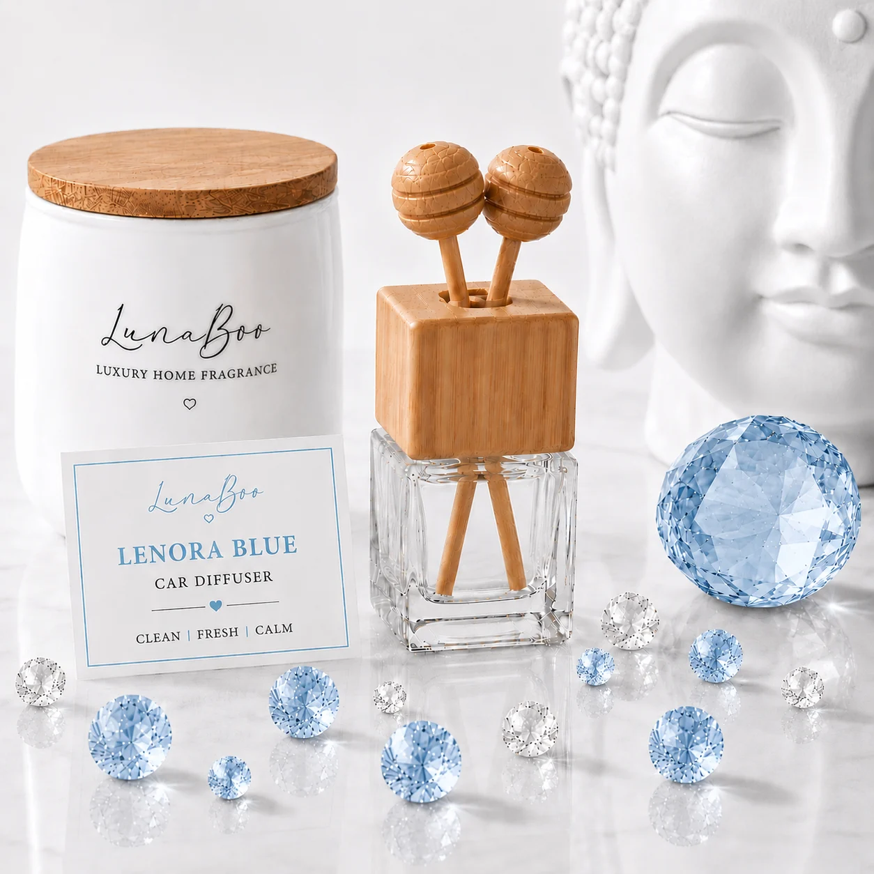 Lenora Blue Car Diffuser