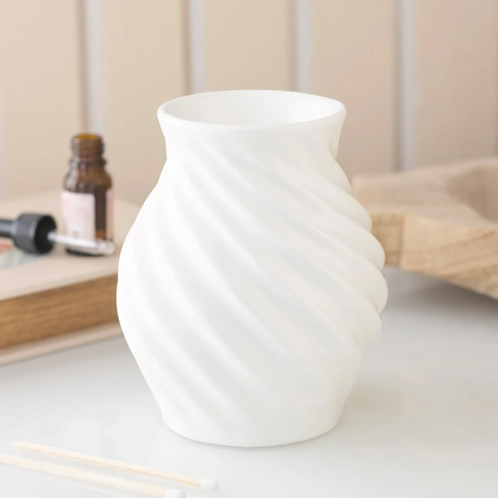 White Spiral Wax Burner