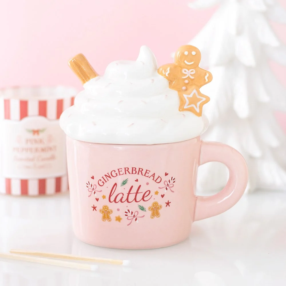 Pink Gingerbread Latte Wax Burner