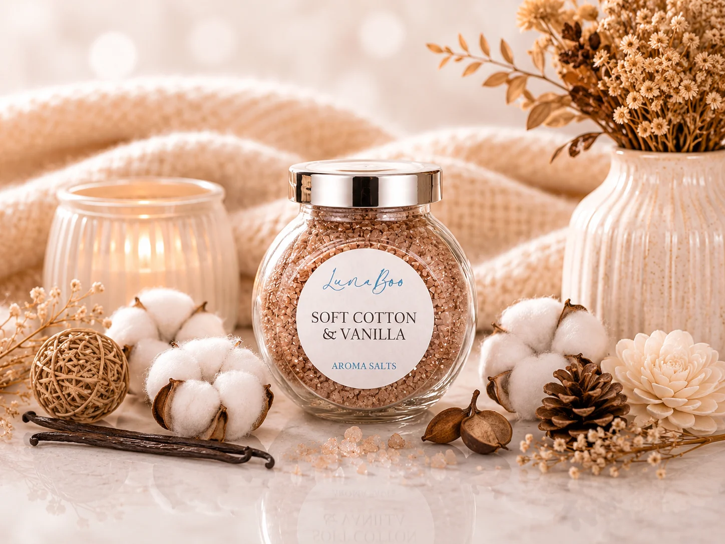 Soft Cotton & Vanilla Autumn Aroma Salts
