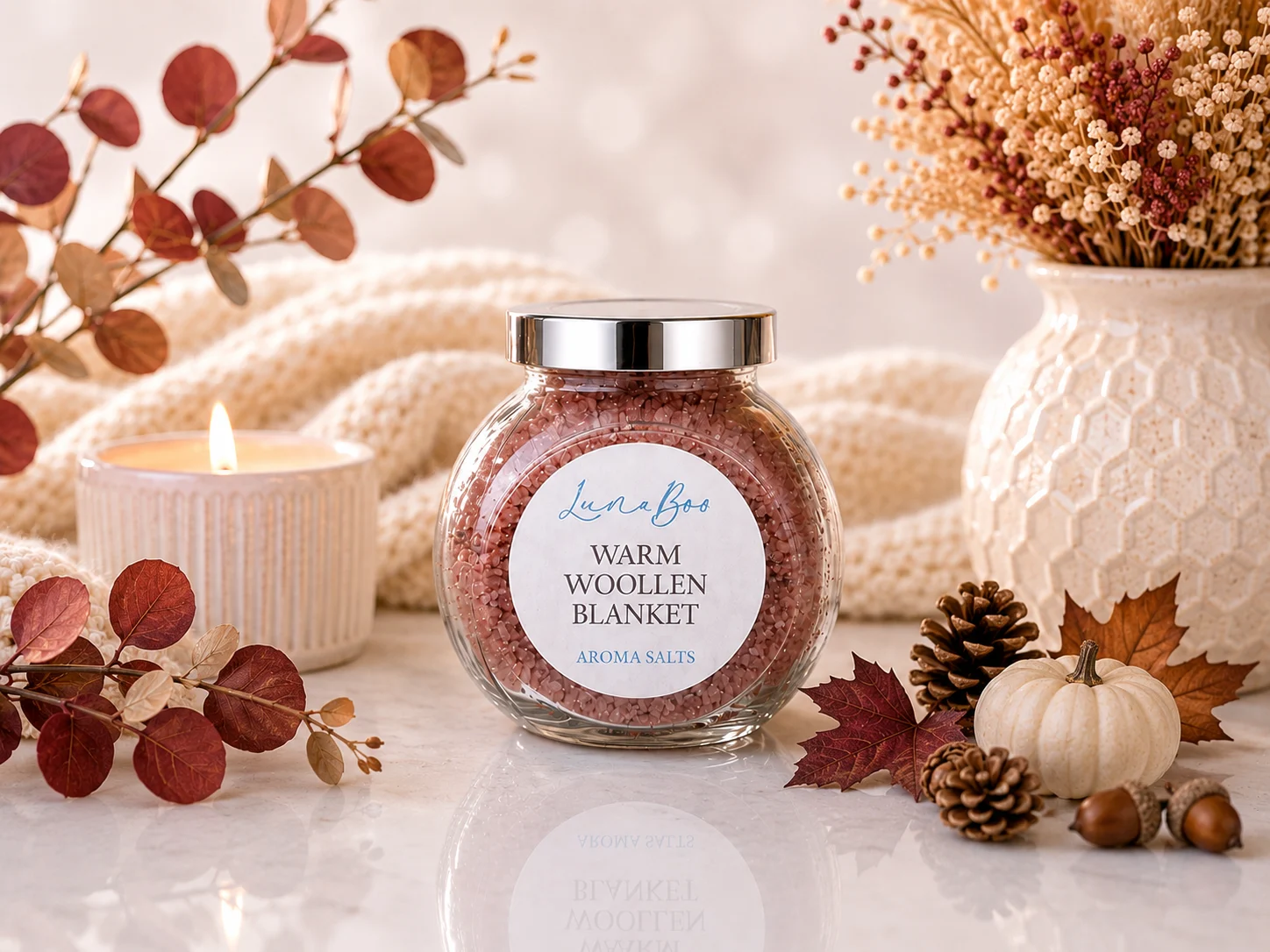 Warm Woollen Blanket Autumn Aroma Salts
