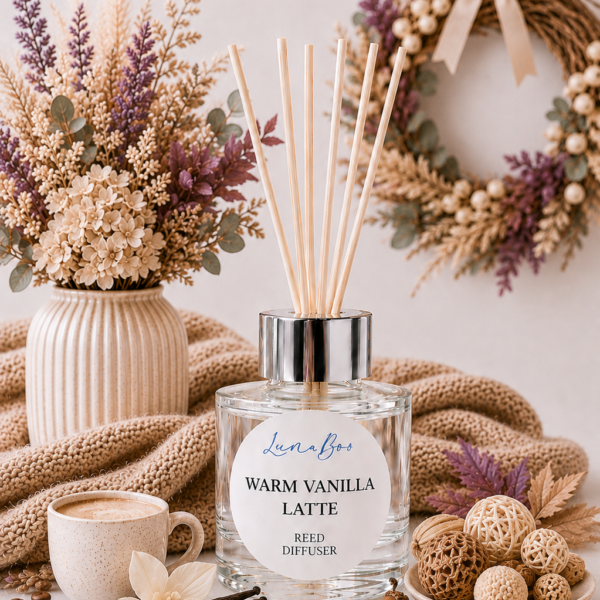 Warm Vanilla Latte Reed Diffuser
